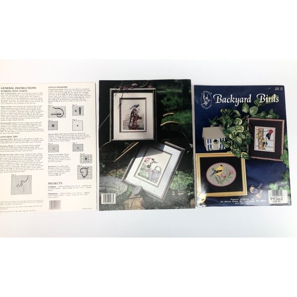 Cross Stitch Patterns Backyard Birds Backyard Visitors Winter Duet - Picture 2 of 2